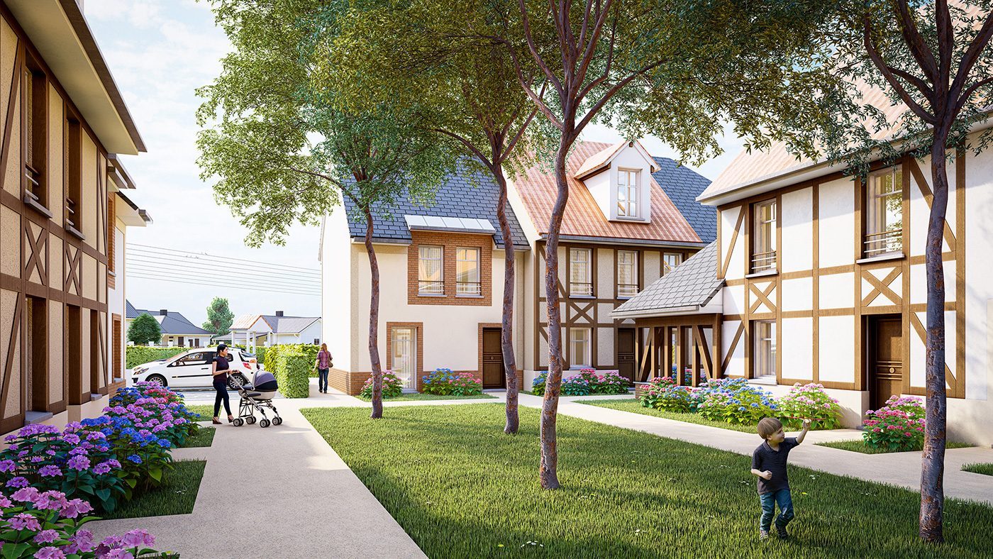 Programme neuf LES COTTAGES DU CHEMIN VERT à Cabourg — visuel 1 sur 1