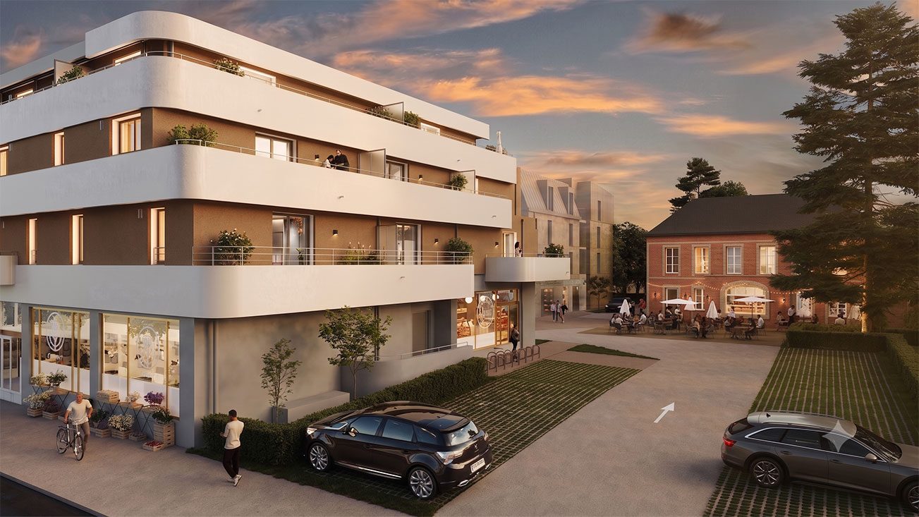 Programme neuf Bois - Guillaume - Le Faubourg Saint Antoine – Commerces à Bois-Guillaume — visuel 1 sur 1
